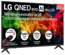 TV LG 50" MiniLED 50QNED81B6C - 4K Ultra HD, 60 Hz, WebOs, Altavoces 20W con Dolby Digital, HDR10