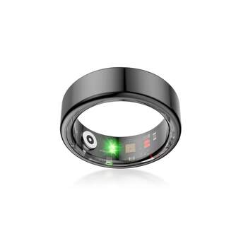 SMARTRING KSIX SATURN NEGRO S TALLA 9 18,9 mm