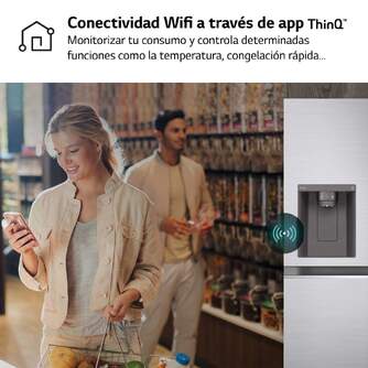 FRI. LG GSLV71PZTD 179x91 635L INOX DISP S/TOMA