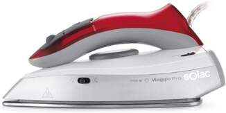 Plancha Solac Viaggio Pro PV1652 - 1100W, Viaje-plegable, Vapor 10-45gr/min, Bi-voltaje
