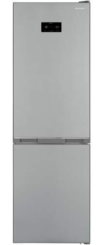 Frigorífico Combi Sharp SJBA10DHXIDEU - Clase D, 186cm, 331L, NoFrost, Cajón 0ºC + Vegetales, Inox