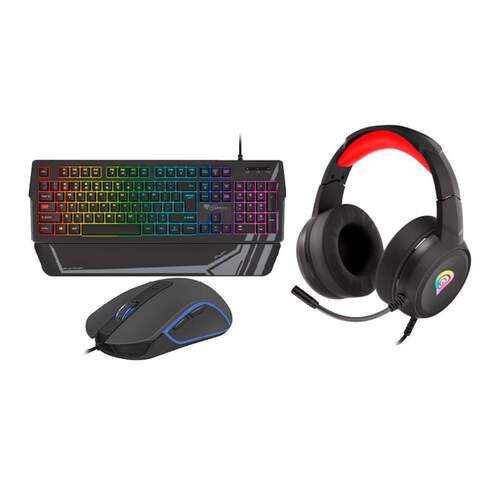 Pack Gaming Teclado + Ratón + Auriculares Genesis - Iluminación RGB