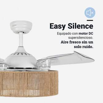 VENTILADOR TECHO U.BLUE JALOQUE WFC 104CM DC PLEG