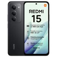 Xiaomi Redmi 15 NFC 6/128 GB Negro - 6,9", Android 15, 7000 mAh, C&aacute;mara doble 50 MP
