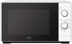 Microondas Artica AMW210W - 20 L, 700 W, Control Giratorio, Luz LED Interior, Blanco