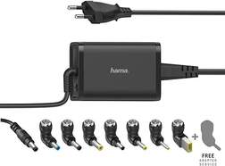 Cargador Universal Portátil Hama 00200002 - 7 adaptadores diferentes, 65 W, negro