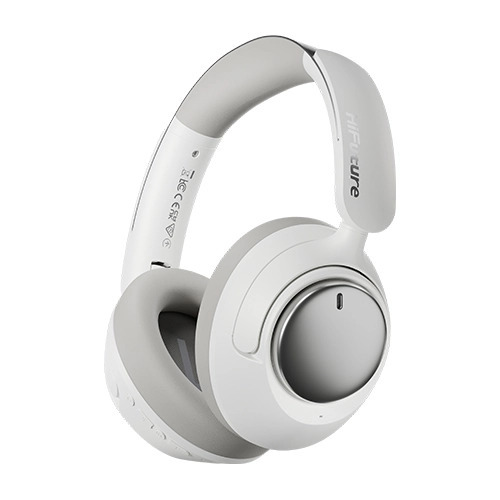 Auriculares HiFuture Tour MKII Offwhite - Bluetooth 5.4, ANC H&iacute;brido, 25h autonom&iacute;a, cable AUX