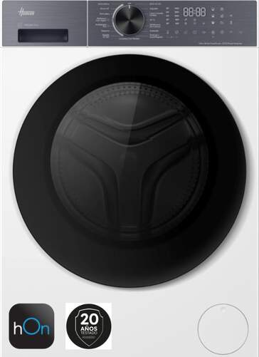 Lavadora Hoover HLP410BL10UH37 - 10 kg, Clase A-40%, 1400 rpm, Wi-Fi, Blanca