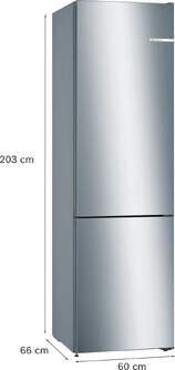 FRICOM. BOSCH KGN39VIDB 203x60 NF INOX