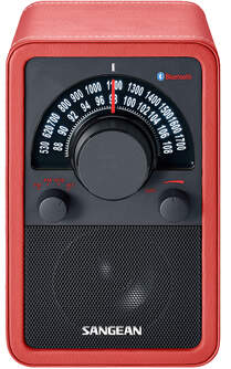 RADIO SANGEAN WR-15 CUERO ROJO FM BT