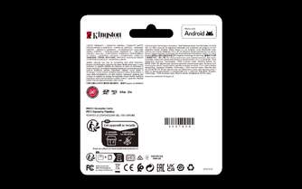 TARJ. MEM. KINGSTON CANVAS 64 GB   ADAPTADOR