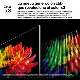 TV LG 100%%%quot; 100MRGB96B6 UHD MICRORGB A11 165HZ W26