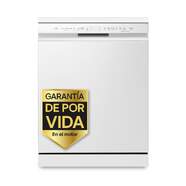 Lavavajillas LG DF355FW - Clase C, 60 cm, Direct Drive, 3ª Bandeja, QuadWash, 41 dB, Blanco