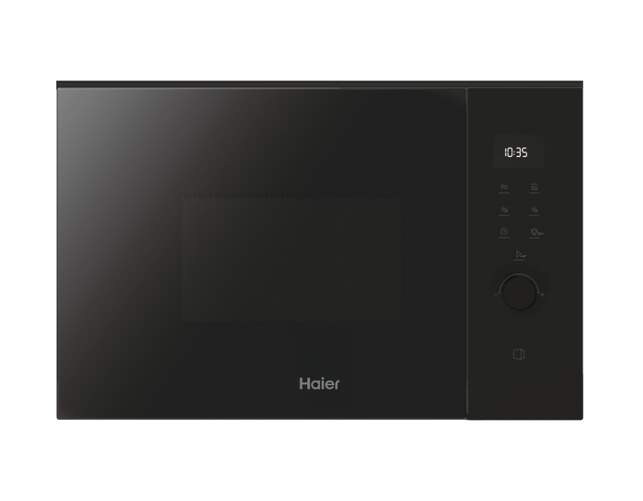 Microondas Haier H38FMWID627N - Integrable, 25 L, Grill, Negro