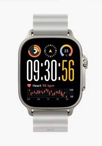 Smartwatch Realme Watch 5 RMW2501 Titanium Silver - 1,96" AMOLED, 460 mAh, micr&oacute;fono y altavoces