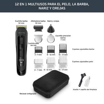 CORTAPELO ROWENTA TN9999MAN 12EN1 ESTUCHE 120MIN