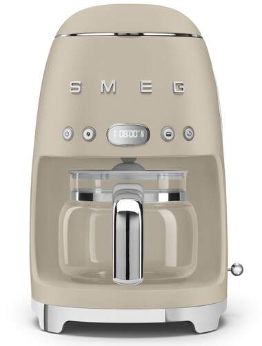 Cafetera de goteo Smeg DCF02MLMEU Moonlight - 1,4 L, 1050 W, hasta 12 tazas, funci&oacute;n Aroma