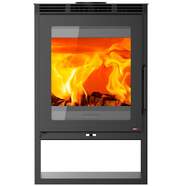 Estufa de le&ntilde;a Red Pod Nilo Eco - 8,1 kW, Hasta 80 m2, Eficiencia 81%, Negro