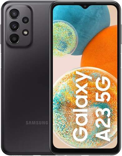Samsung Galaxy A23 5G 4/128GB Negro - 6.6" FHD+, Snapdragon 695 2.2GHz, 50+5+2+2+2/8Mpx, 5000mAh 25W