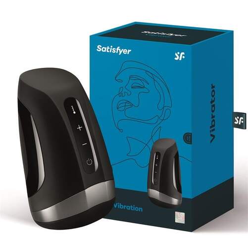 Satisfyer Men Heat Vibration - 70 Modos Vibración, Calor regulable 37-40ºC, Impermeable IPX7