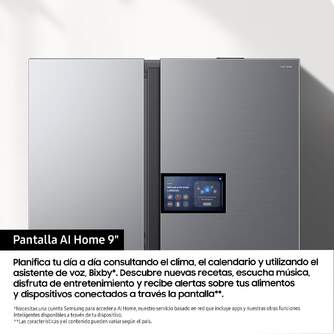 FRI. SAMSUNG RS90F64EETEF 179x92 TFT DISP INOX