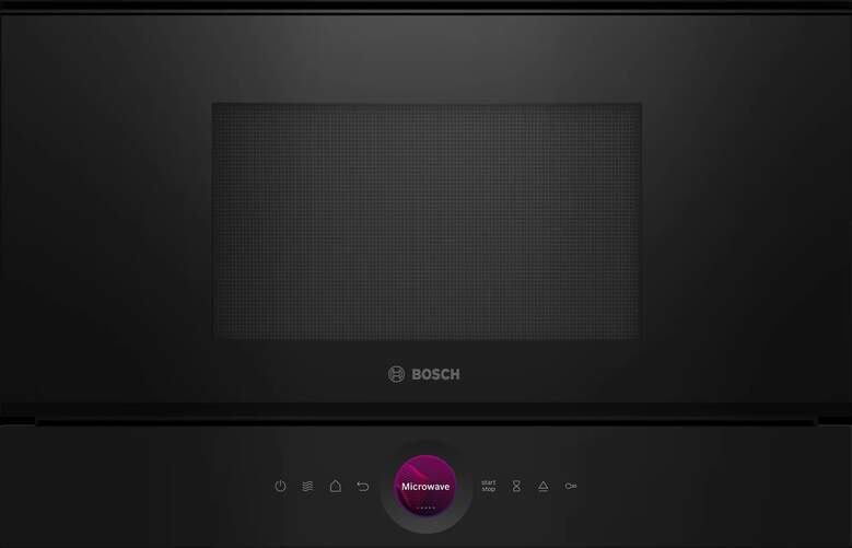 Microondas Bosch BER7321B1 - Apertura Derecha, 21 L, Cristal, Negro