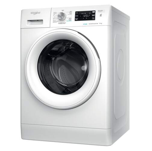 Lavadora Whirlpool FFB9269WVSP - 9 kg, 1200 rpm, Clase A, 78 dB, blanca