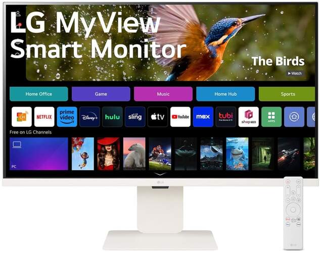 Smart Monitor LG 32" 32SR83U W - 4K Ultra HD, Mando, 5 ms respuesta, 60 Hz, webOS, Blanco