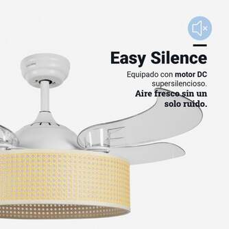 VENTILADOR TECHO U.BLUE JALOQUEWR 104CM DC LED PL