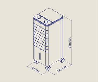 CLIMATIZADOR  EVAP. ARTICA ACL60W4L 60W 3,8L