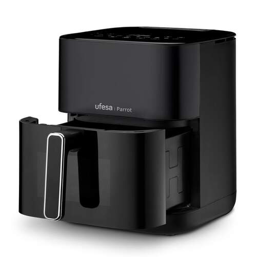 Freidora de aire Ufesa Phoenix - 1800 W, 6 L, 10 programas, función vapor, negro