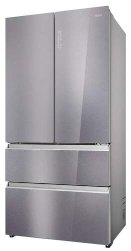 Frigorífico Haier HFR79F19EFGK - 190x91, NoFrost, Display, Cristal, Inox