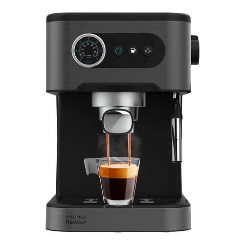 Cafetera Cecotec Power Espresso 20 Pro - 20 bares, Vaporizador orientable, Dep&oacute;sito 1,5 L, Negro