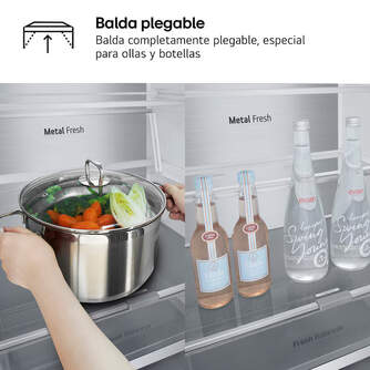 FRICOM. LG GBV7280BPY 203x60 METALFRESH INOX