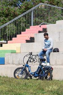 BICICLETA ELECTRICA YOUIN BK1004 AMSTERDAM V AZUL