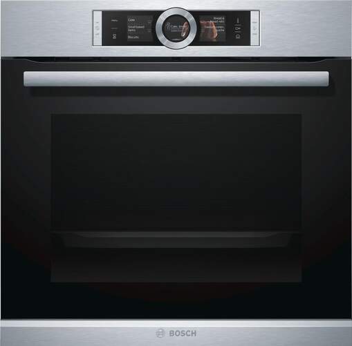 Horno multifunción Bosch HRG635BS1 - Función Vapor, Clase A+, 71L, Display, Cristal Negro