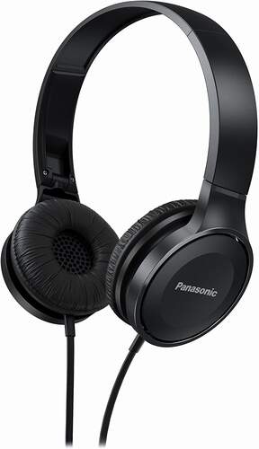 Auriculares Panasonic RP-HF100ME-K Negro - Diadema, Con cable, Micro, Neodimio 30mm