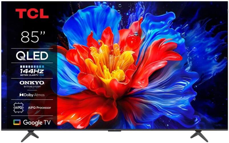 TV TCL 85" 85P8K - 4K Ultra HD, OLED, Google TV, Sistema Sonido ONKYO, Procesador AiPQ, HDR10+