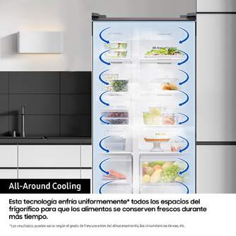 FRI. SAMSUNG RS90F64EETEF 179x92 TFT DISP INOX