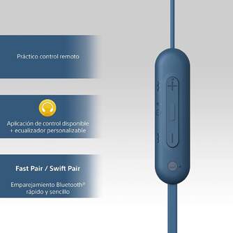 AURICULARES SONY WIC100L BLUE BLUETOOTH