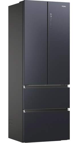 Frigorífico Combi Haier HFW7720ENMB - E, 200x70cm, 337L, NoFrost, 4 Puertas, Cajón MyZone, Negro