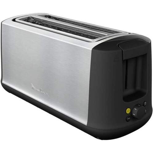 Tostador Moulinex LS342D10 Subito - 1700W, 2 Ranuras Largas, 7 Niveles Tostado, Acero Inox