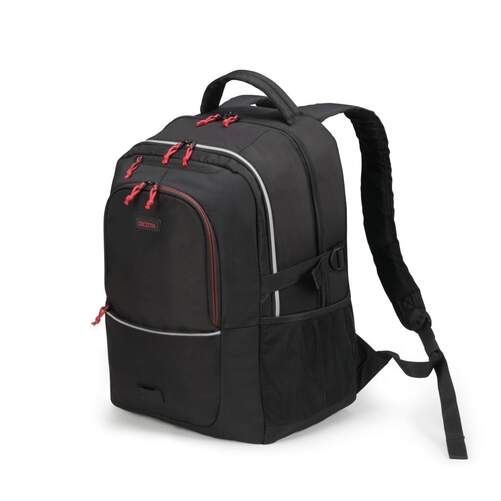 Mochila Dicota Backpan Spin Plus - 15&#39;6", colores negro y rojo