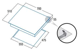 ENCIM. CATA L7005CI 5F BK GAS 08046410