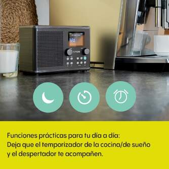 RADIO FM/INTERNET PURE CLASSIC H4I NEGRO CENIZA