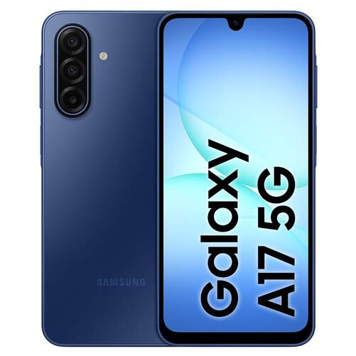 Samsung Galaxy A17 5G 4/128 GB Azul - Pantalla 6,7" AMOLED, 5000mAh, Triple cámara 50 MP