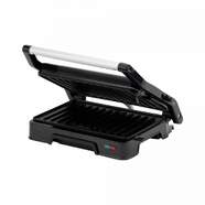 Grill Jata JEGR1124 - 1000 W, Hasta180º C, 23x14,5 cm, Negro