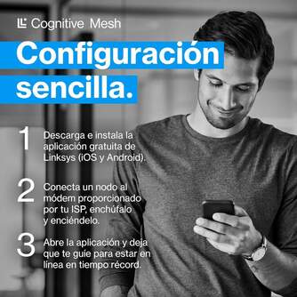 SISTEMA WIFI MESH LINKSYS MX6201KE 6GHZ/5,4GB/S