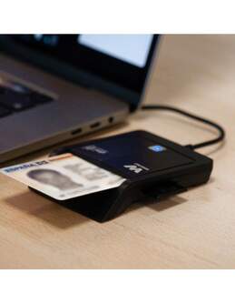 LECTOR DNI WOXTER ELECTRONICO NEGRO USB TIPO C