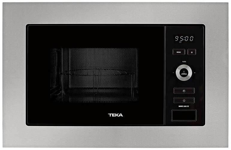 Microondas Integrable Teka MWE225FI - 20 L, 800W (Grill 1000W), 5 Potencias, 8 Menús, Acero Inox